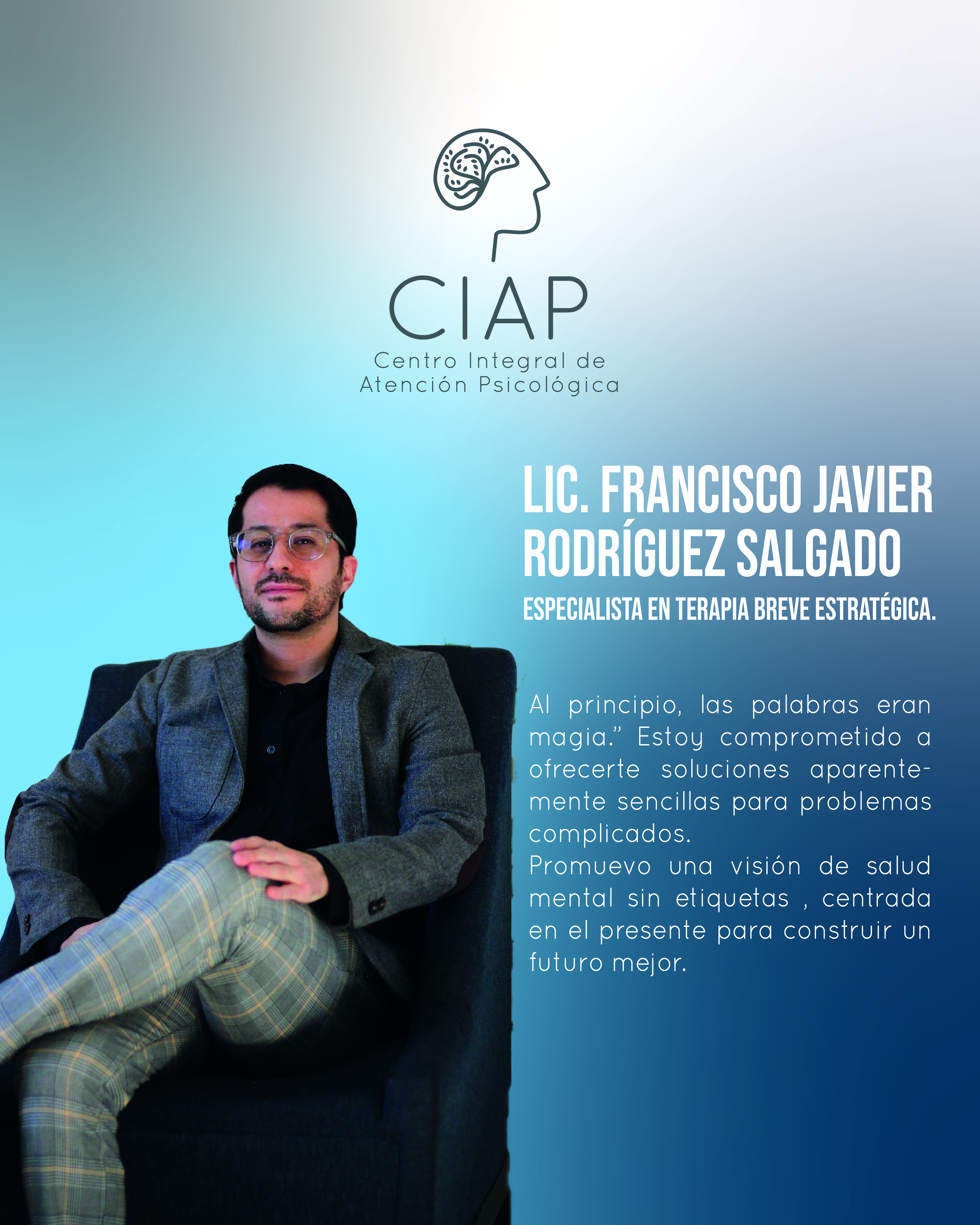 Diseño de redes sociales hombre con fondo azul